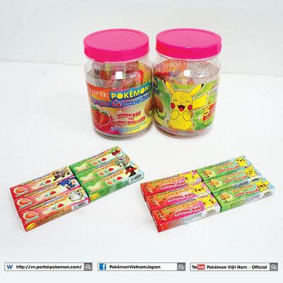 LOTTE Pokémon kẹo gum thổi hương vị biến hóa