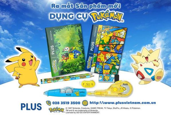 Văn phòng phẩm Pokémon | PLUS
