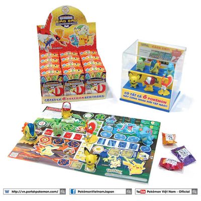 Kẹo Pokémon tặng kèm figure của Eikodo PHIÊN BẢN MỚI- Sưu tập ngay!