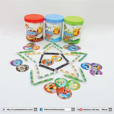 Nhận thẻ dán Pokémon cùng kẹo Krim Stix